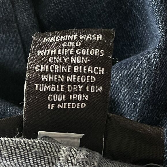 Lane Bryant SZ 18 Ankle Jeans Stretch Pockets Zip-Fly Hi-Rise Whiskered Blue - Picture 8 of 8